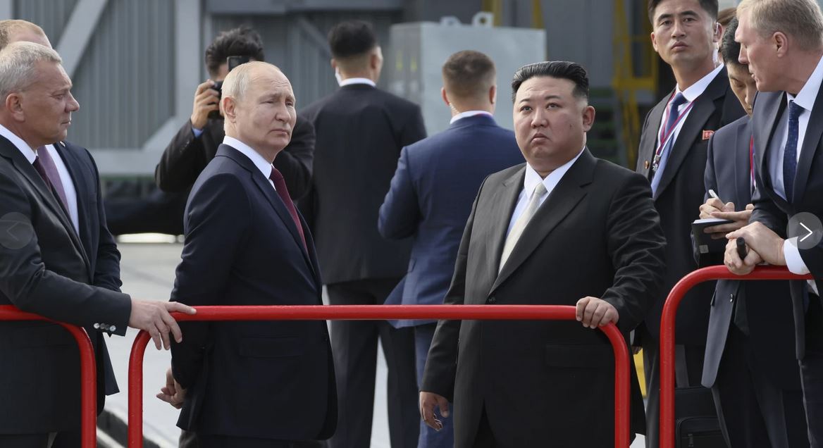  N.Korea's Kim leaves Russia, given drones as gift